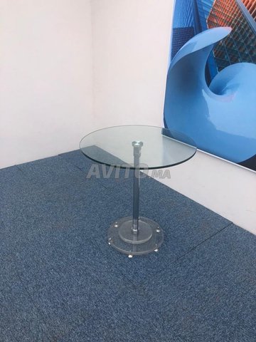 Table ronde en verre 70cm New modèle 