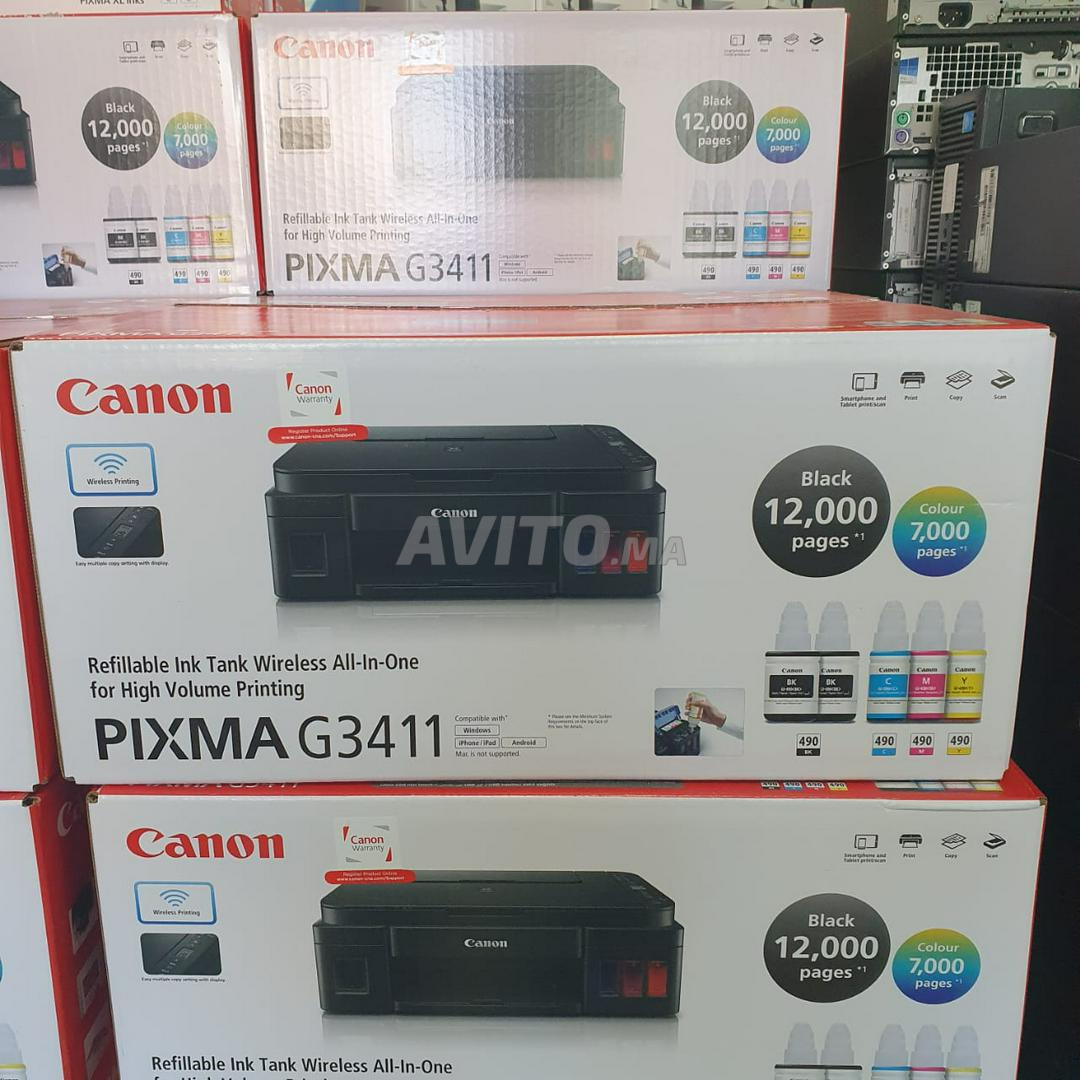 Canon PIXMA G3411 WiFi Imprimante à réservoirs - 1