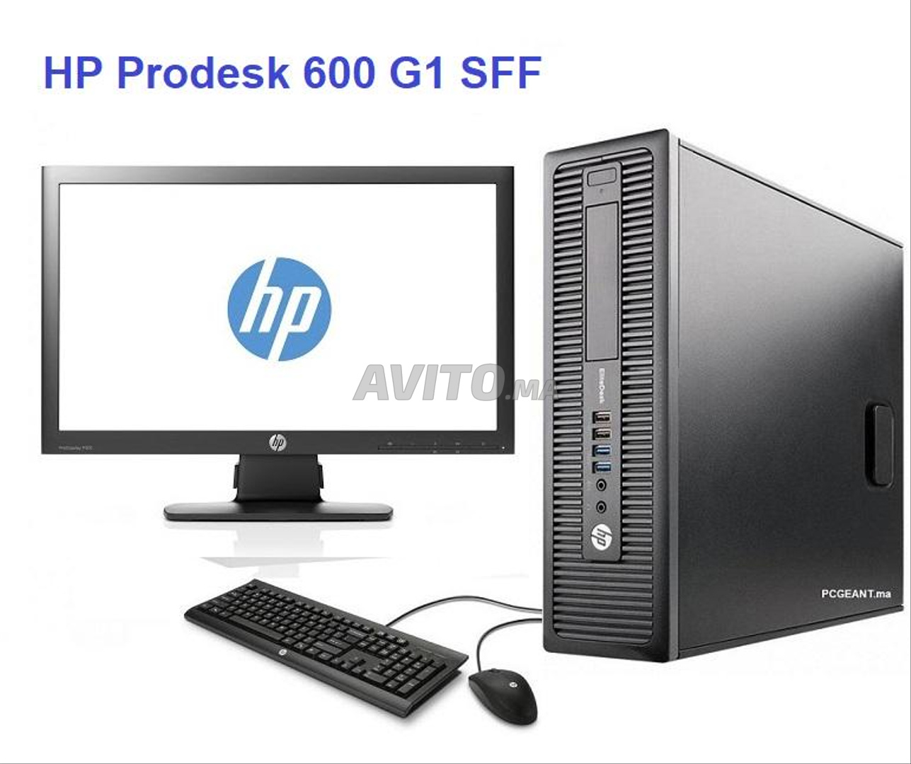 PC Complet HP ProDesk 600 G3440 avec HP LED 20 - 1