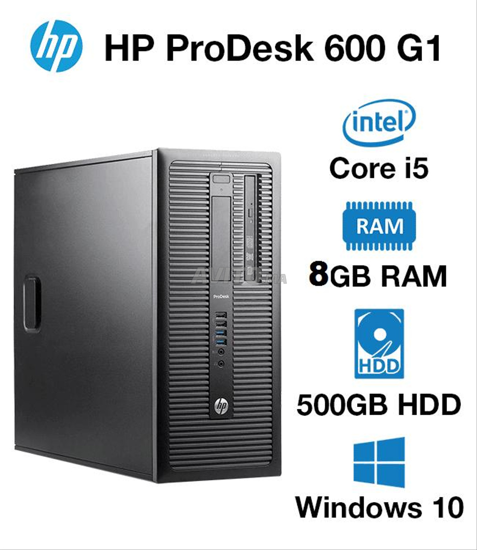 UCs HP ProDesk 800 G1 / i5-4570/ 8GO /500 Go - 1