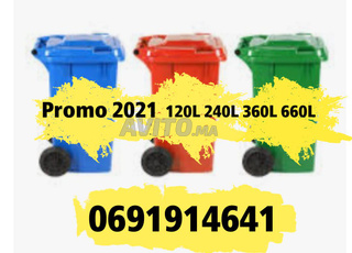 En polyéthylène // BAC A ORDURE // 120L