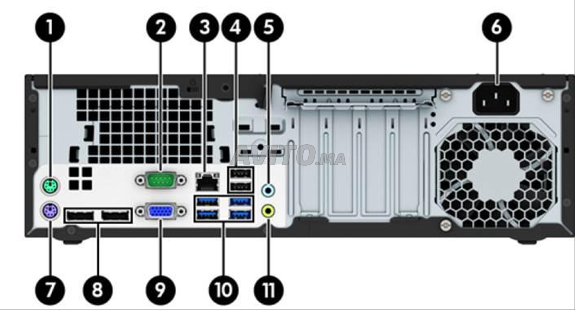 HP 800 G2 SFF Core i5-6500 I 8Go DDR4 I 500Go - 5