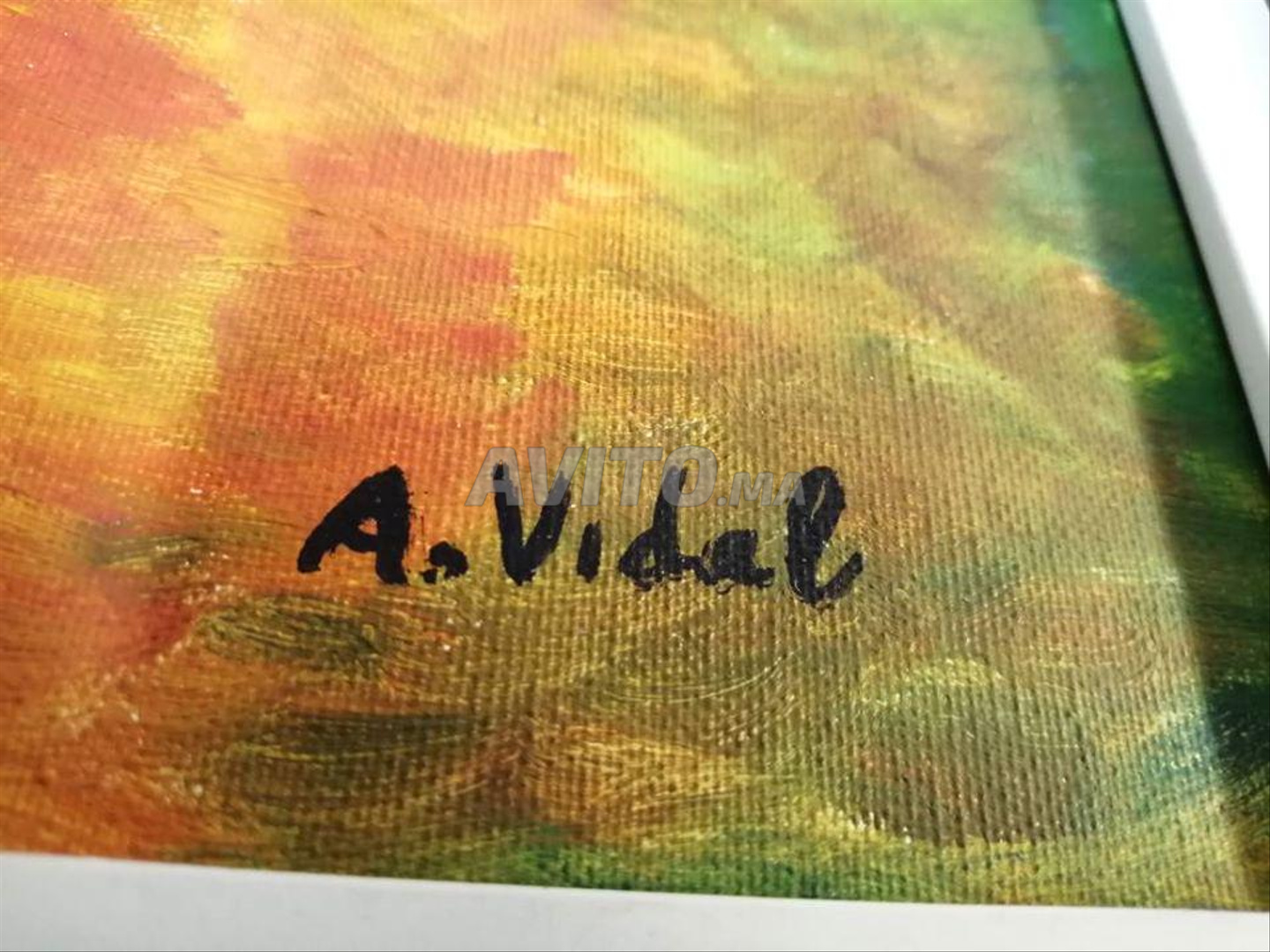 tableaux peinture huile sur toile - signés A.Vidal - 5