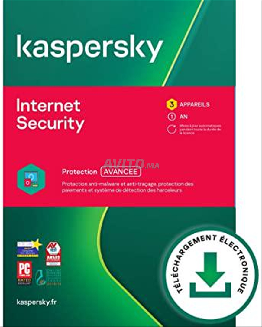 Kaspersky Internet Security 2021 (3 Postes / 1 An) - 2