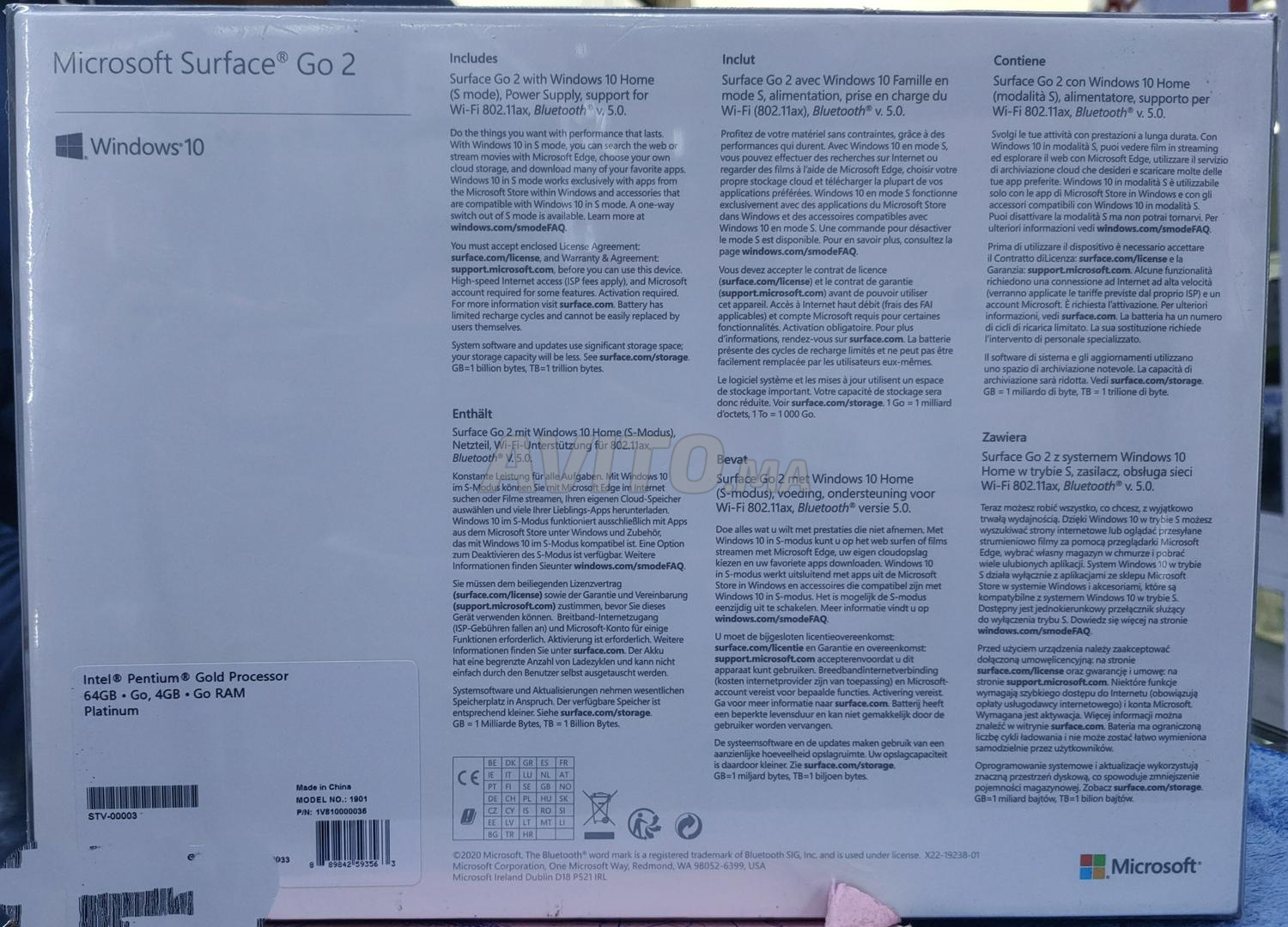Surface Go 2 Intel Pentium Gold 4GB 64GB SSD - 2