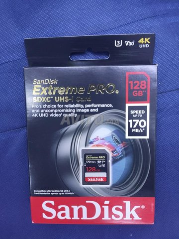 Carte SD Sandisk Extreme Pro 128GB  - 1