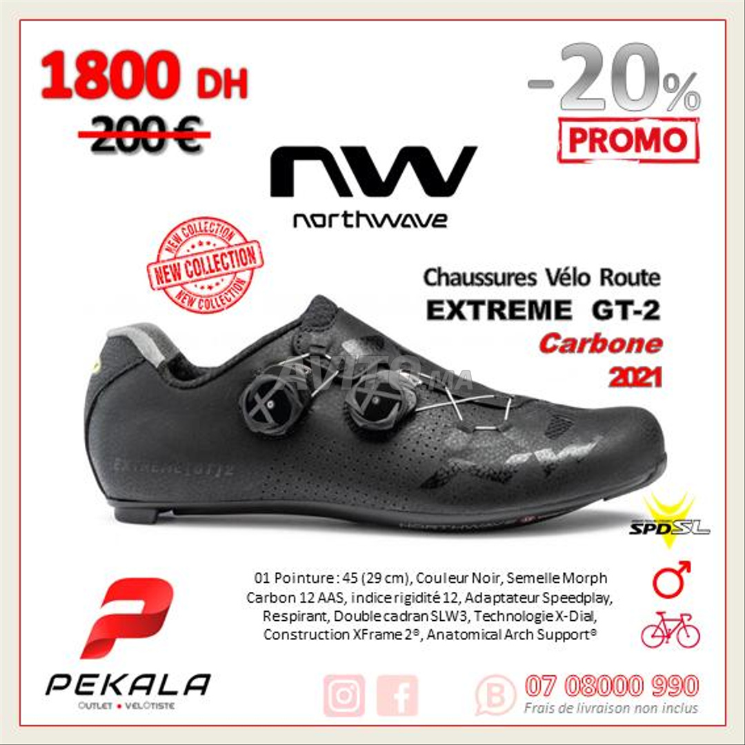 Chaussures Carbone Vélo Route Northwave Extreme 45 - 1