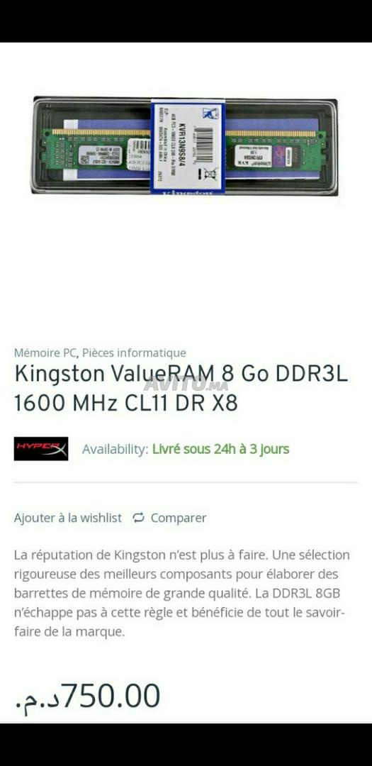 Kingston 8gb ram ddr3 1600 mhz - 3