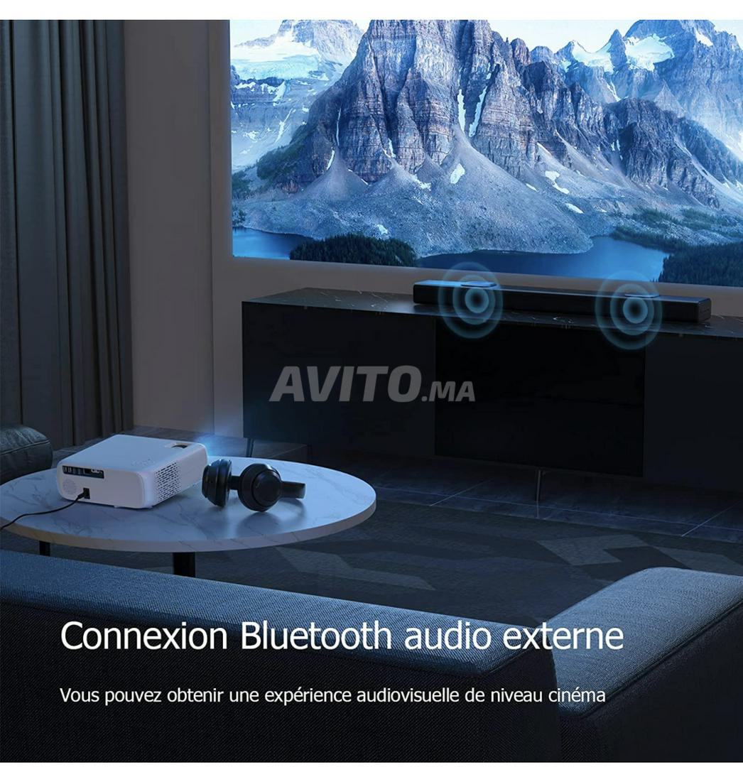 Videoprojecteur wifi Bluetooth wimius full HD 4K - 3