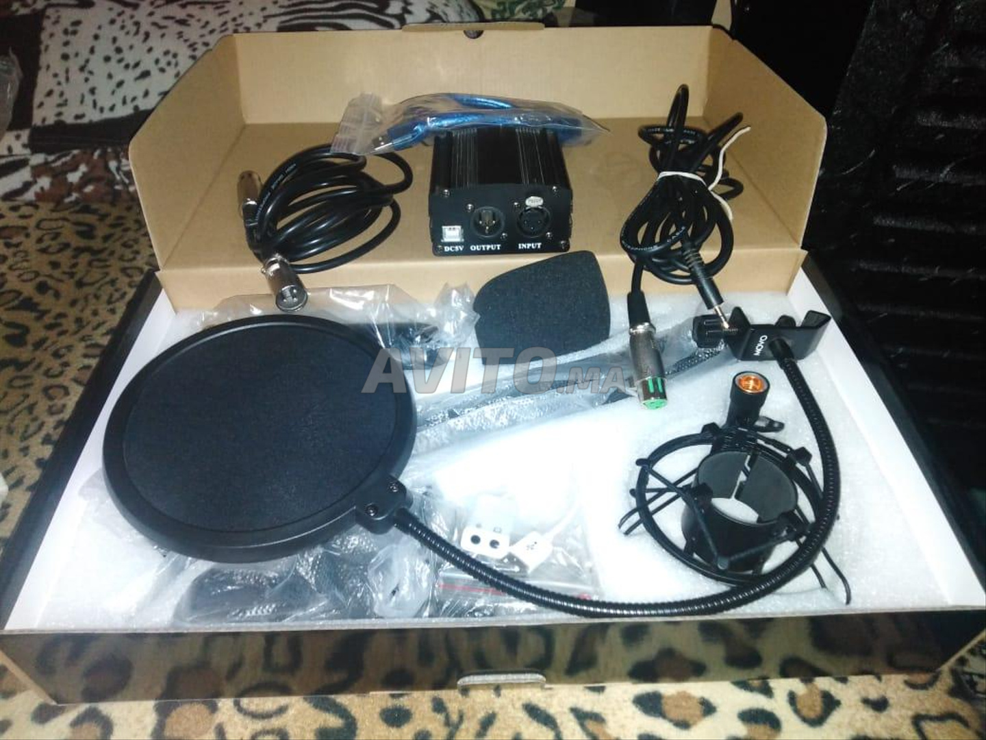 Setup Microphone BM-800 avec Phantom power 48V - 2