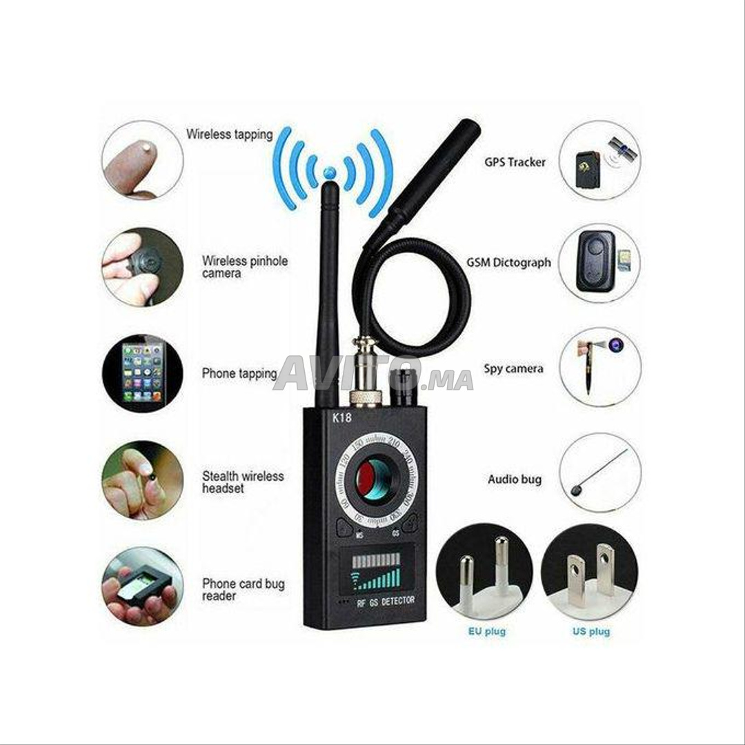 Détecteur caméra appareil d'écoute GSM GPS K18  - 3
