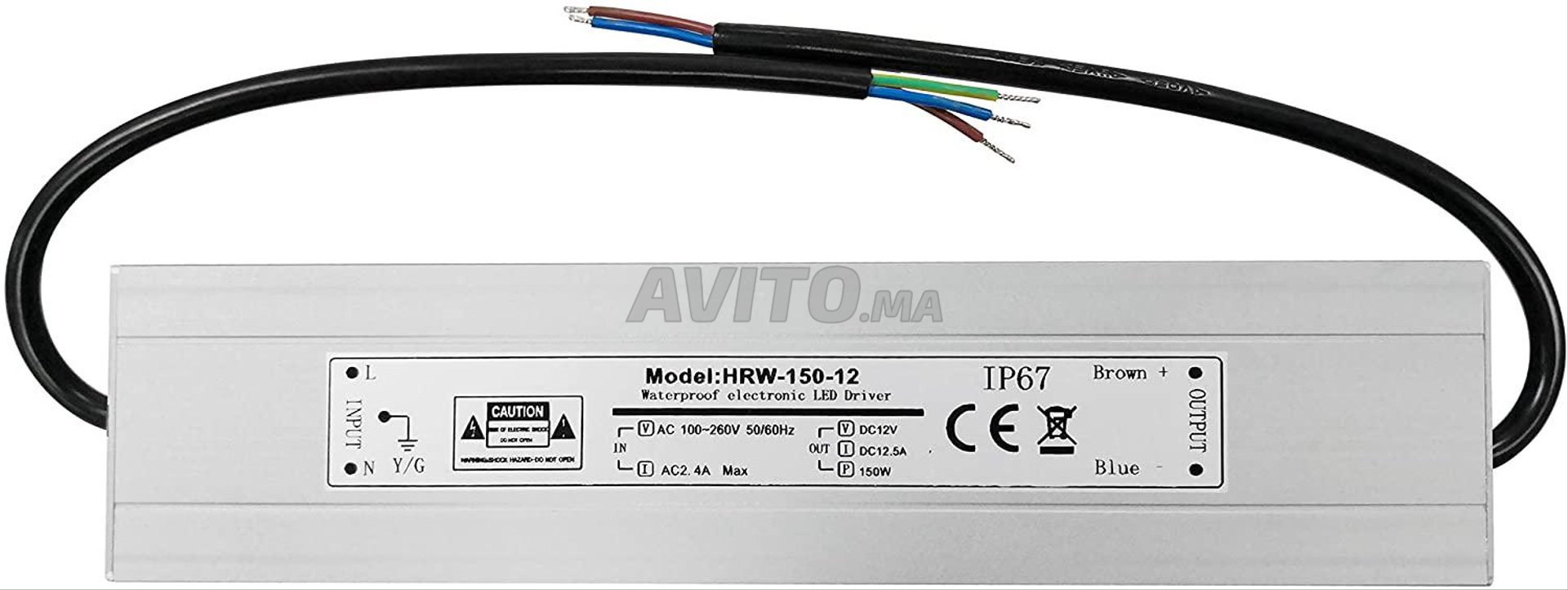 Imperméable Driver LED IP67 12V 150W . - 4
