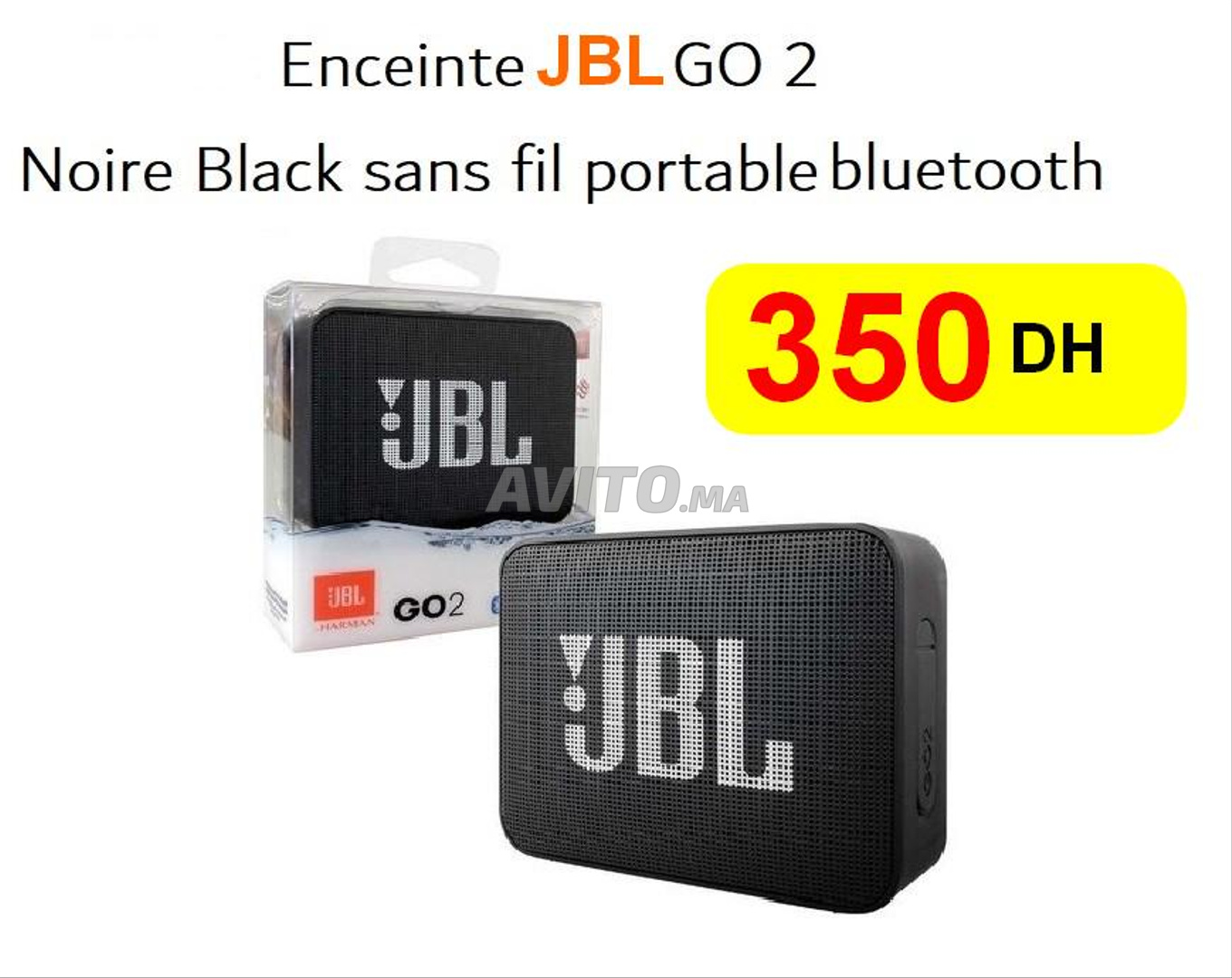 Mini enceinte portable JBL Go 2 Bluetooth Noir - 1