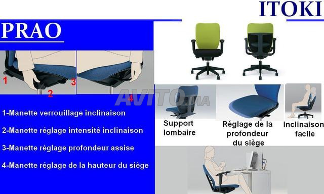 Chaise à roulette JOYTEN PRAO made in JAPAN