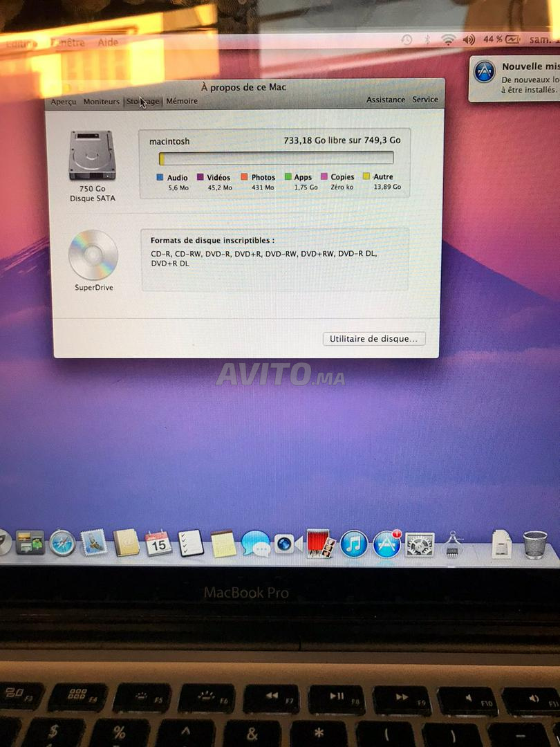 macbook pro 2012 i7 8 ram ba9i n9i - 1