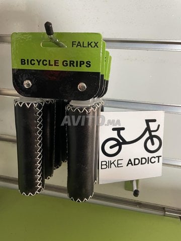 Poignées vélos FALKX en cuir - 1