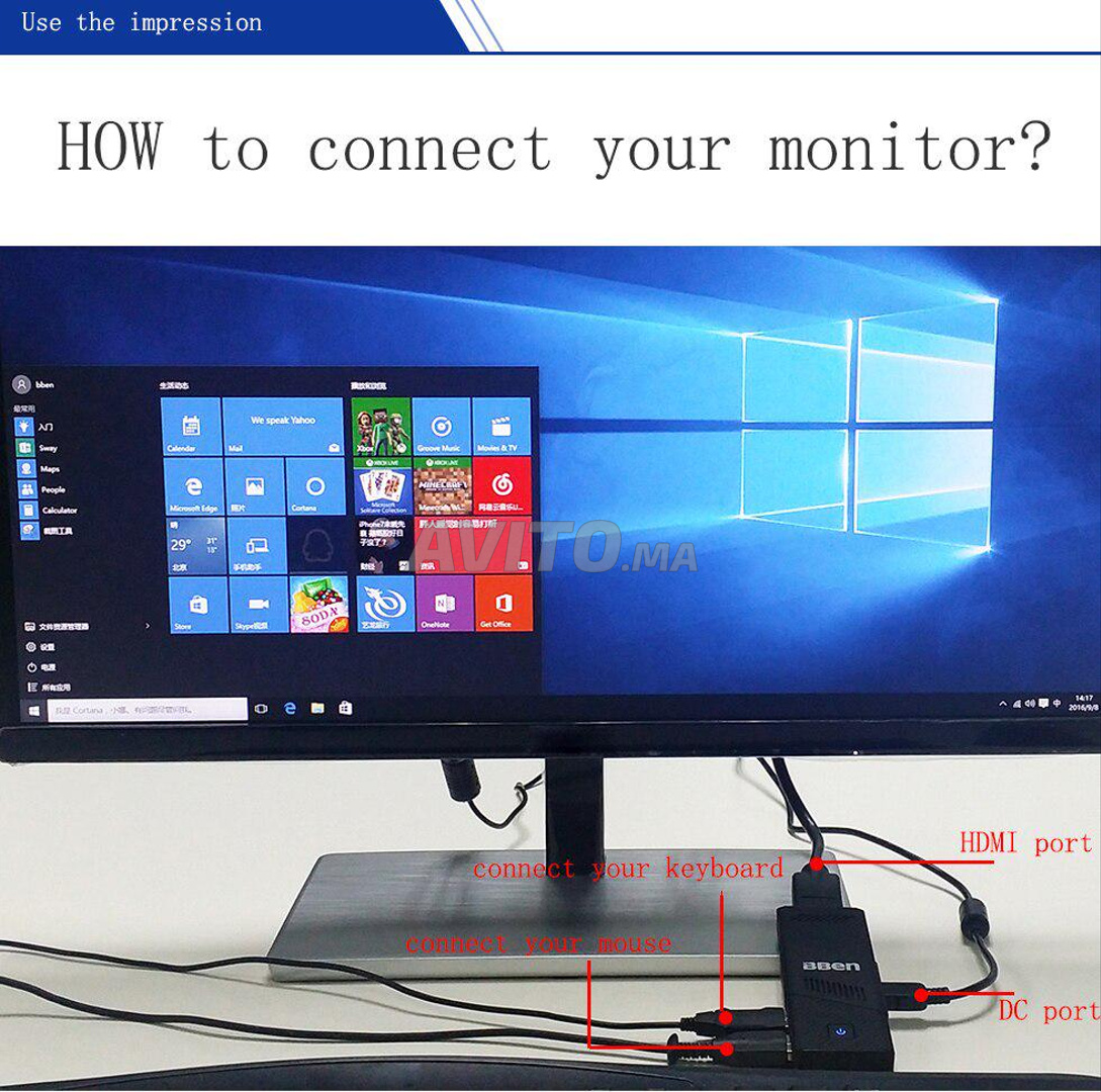 Mini Pc Windows10 64Go 4Go WIFI Bluetooth - 3