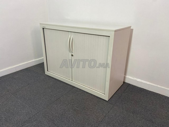 Armoire basse Steelcase 100x73cm blanche