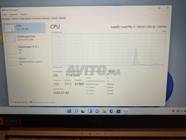 Acer Swift 3 i7-1065G7 16 Go de RAM 1 To SSD  - 5