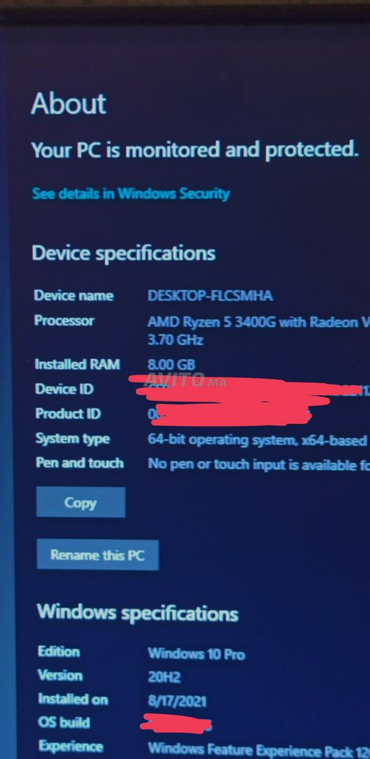 Pc gamer nvidia gt 1030 et AMD ryzen 5 3400G - 2