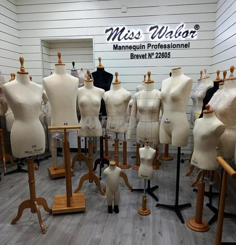 Mannequin De Couture Professionnel Pour Femme - Avec Support En Bois Réglable En Hauteur - Pour Création De Vêtements, Patronage - 4