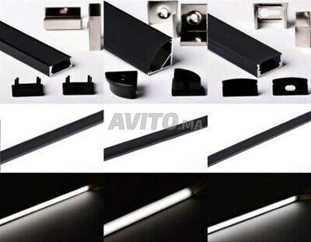 Profilé LED aluminium encastrable 1m 2m - 4