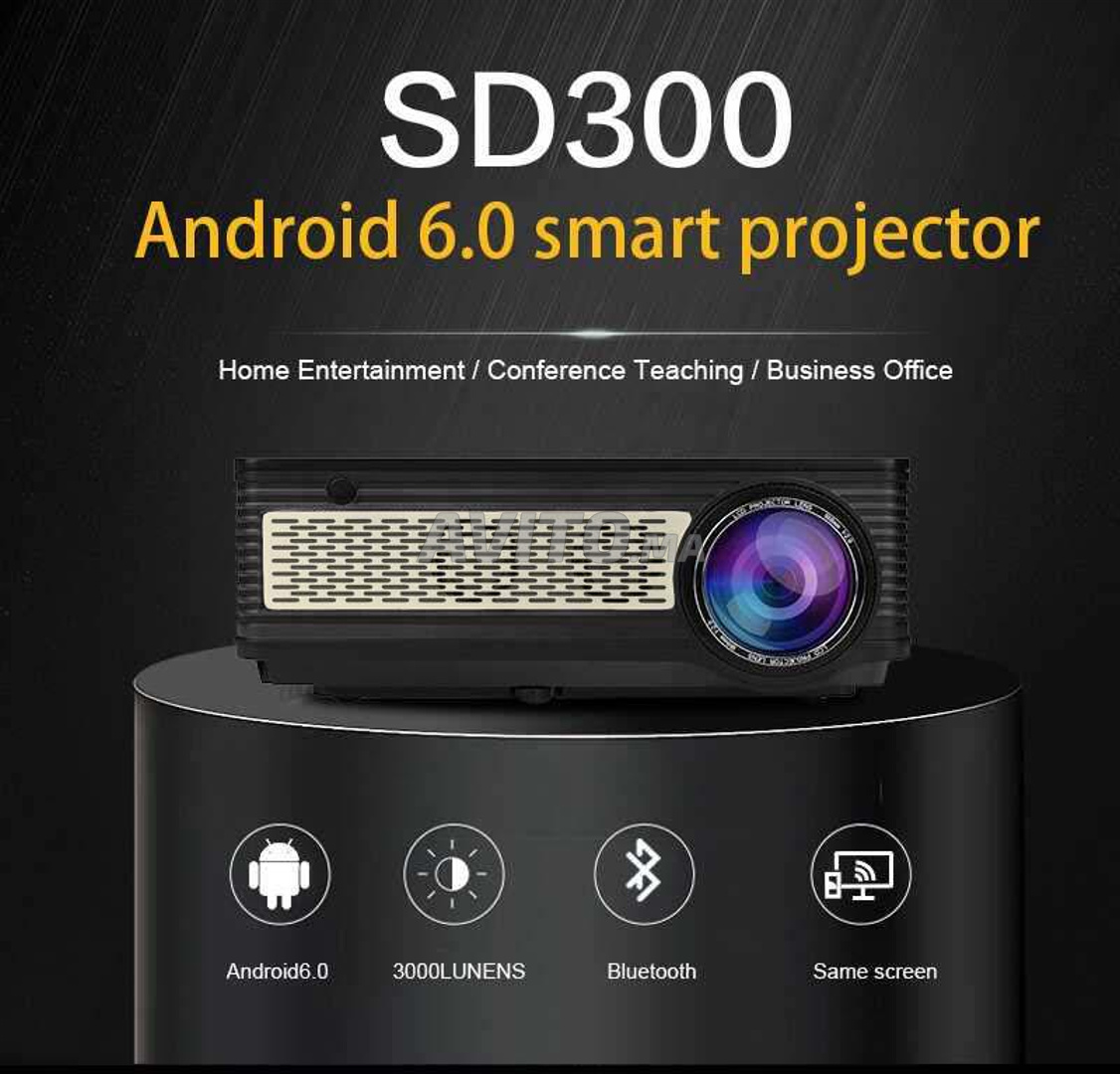 SD300 LED Android Projecteur 3200 Lumens  - 5