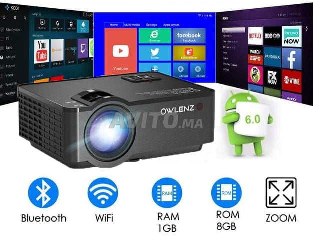 Android Video Projecteur 2400 Lumens SD150  - 1