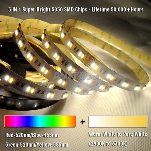 LEDs Flexible  Non-Waterproof 5050 RGBWW - 3