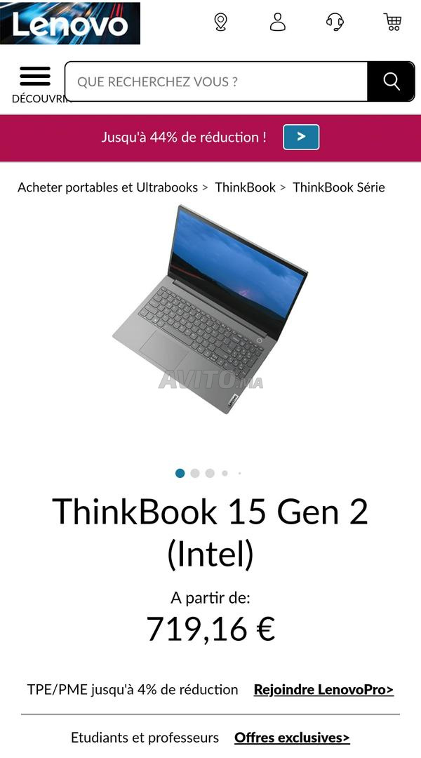 Pc Lenovo Thinkbook 15' G2 1Tb i7 2021 neuf - 5