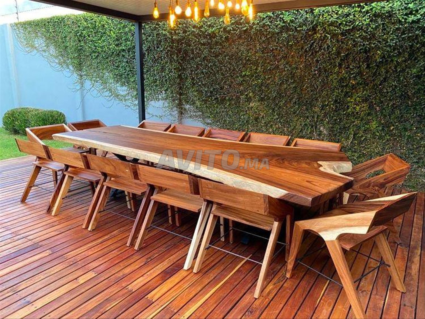 Table à manger bois massif  - 1