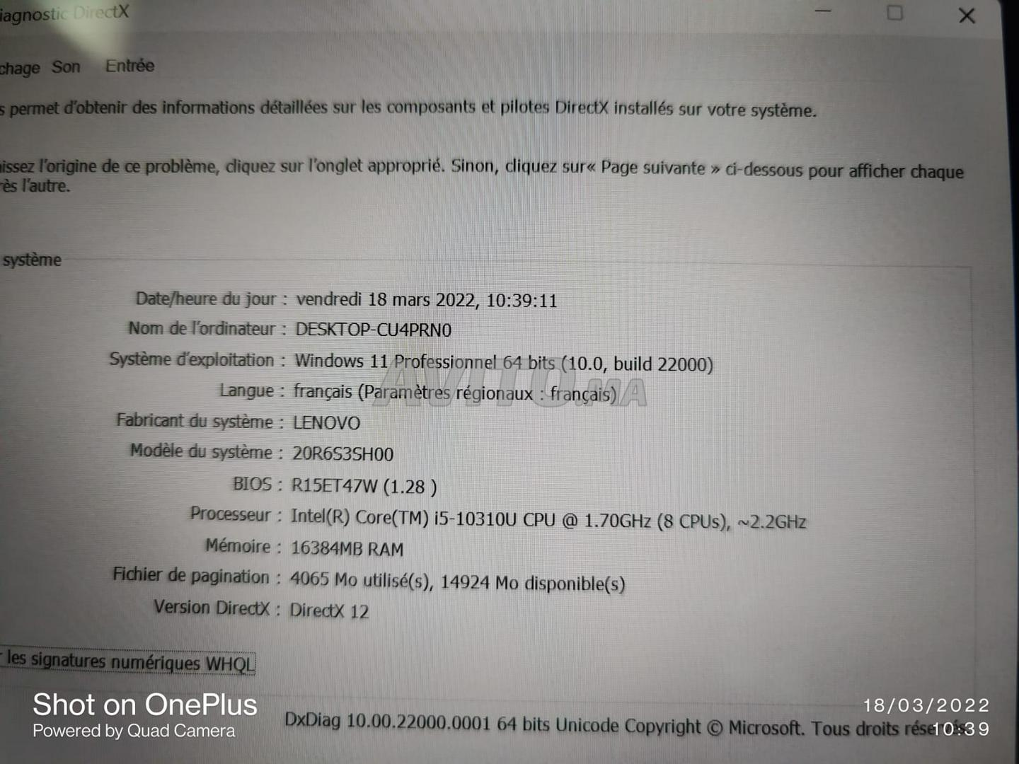 Lenovo Thinkpad L13 Yoga i5 10TH 16Go 256Go SSD - 2