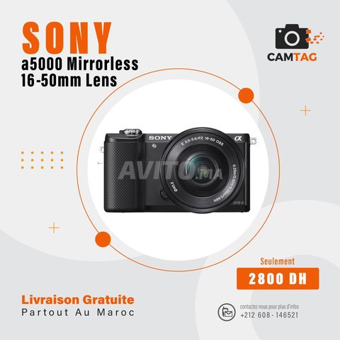 Sony a5000 Mirrorless Camera with 16-50mm Lens - 1