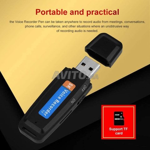 Mini enregistreur Audio vocal USB carte Micro SD - 2