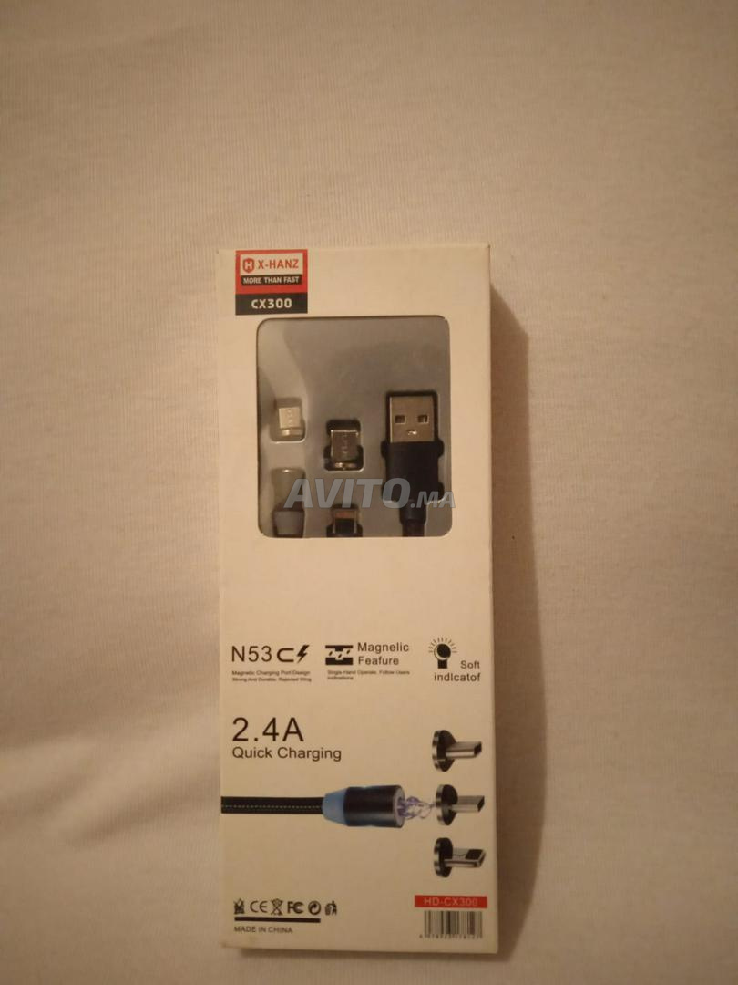 métal magnétic cable charge/sync cable - 3
