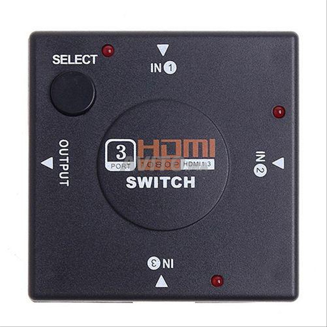 3 Ports 1080P HDMI Switch(Black) - 2