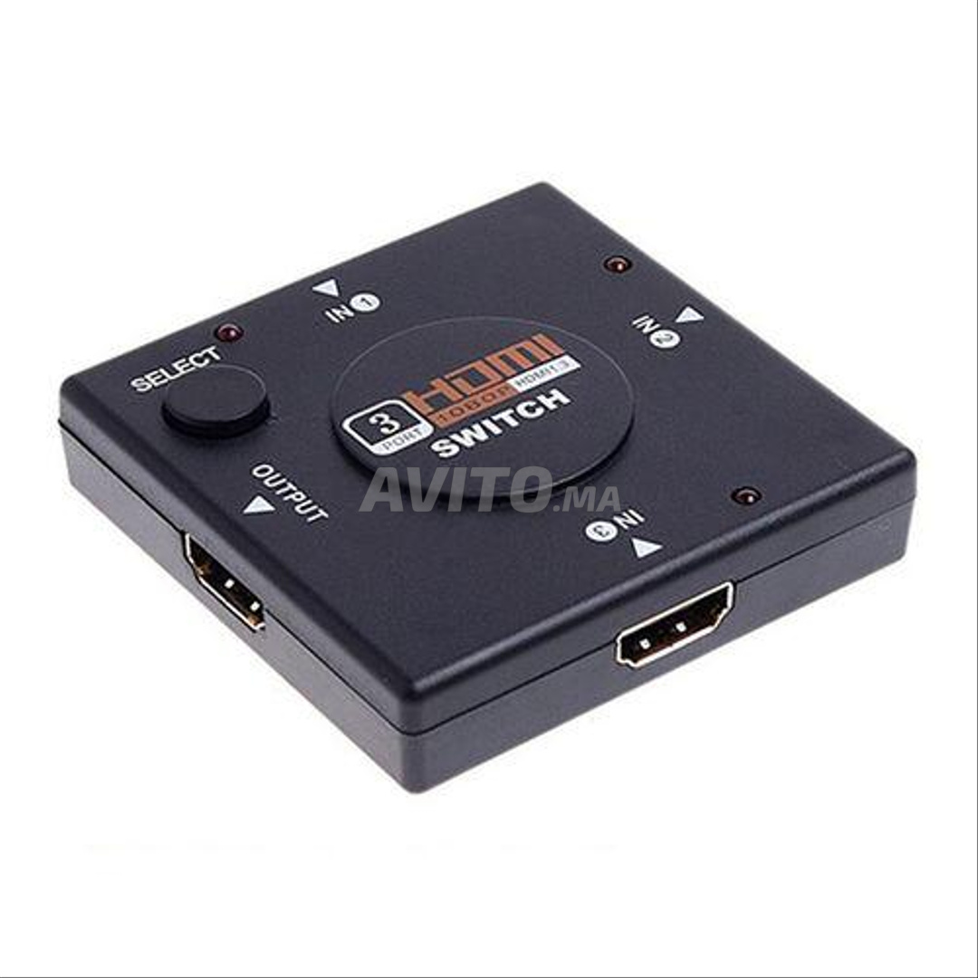 3 Ports 1080P HDMI Switch(Black) - 3