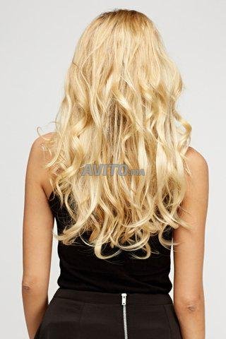 Extensions Blond cendré cheveux à clips - 2