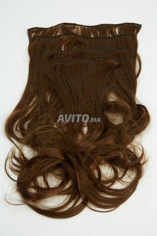 Extensions Blond cendré cheveux à clips - 5