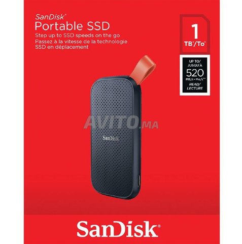 Sandisk Disque Dur 1000GB externe SSD 1TB/To 520Mo - 2