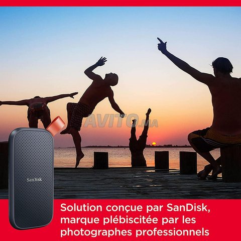 Sandisk Disque Dur 1000GB externe SSD 1TB/To 520Mo - 7