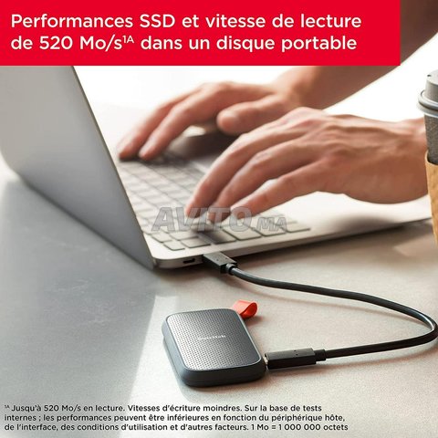 Sandisk Disque Dur 1000GB externe SSD 1TB/To 520Mo - 5