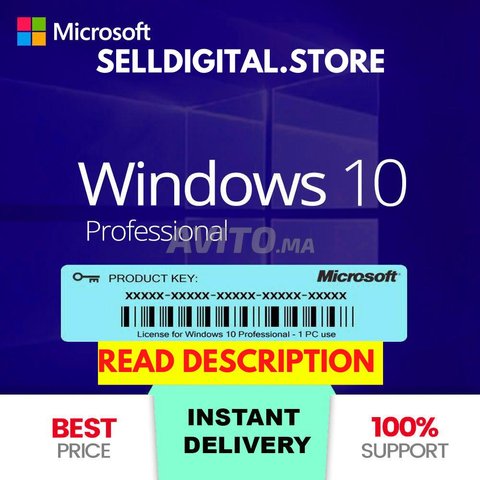 Microsoft Windows 10 Pro 32/64-bit - Online Key - 1