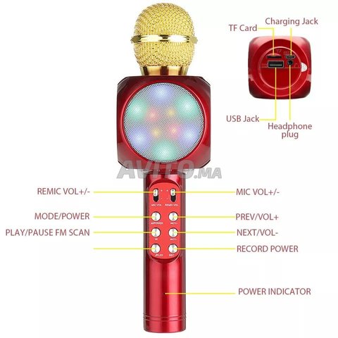 Microphone de karaoké Bluetooth - 3