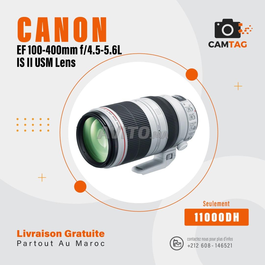 Canon EF 100 400mm f4.5 5.6L IS II USM Lens - 1