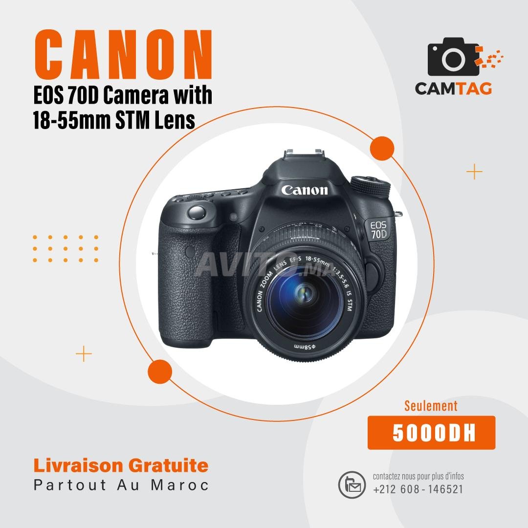 Canon EOS 70D Camera with 18-55mm STM Lens - 1