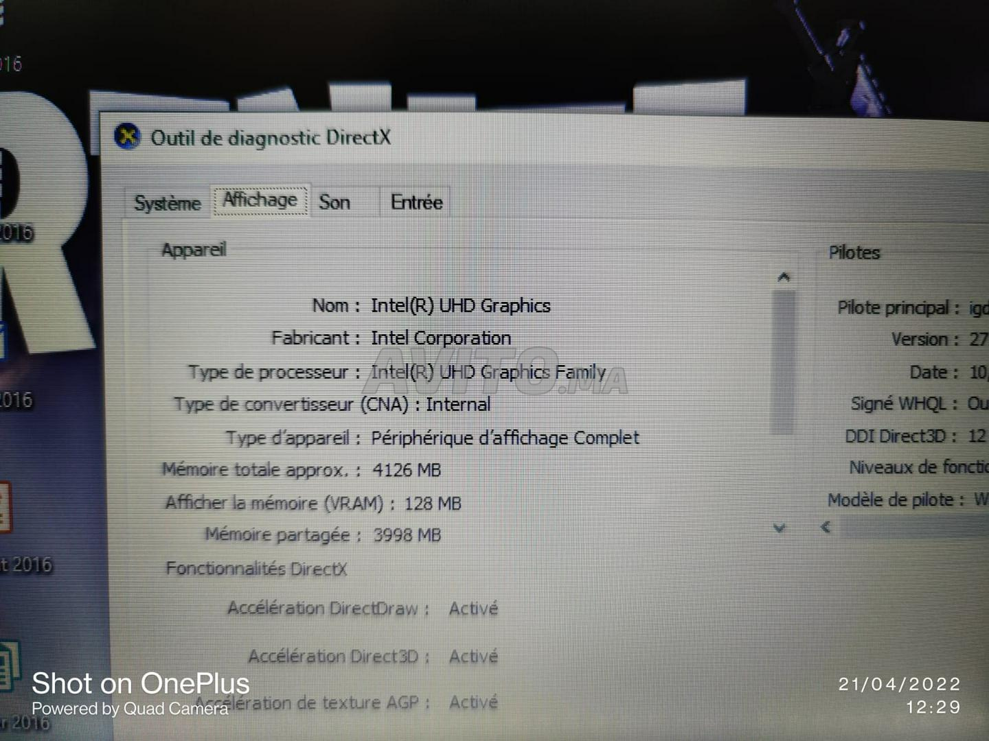 HP Laptop 15 i5 10TH 8Go 256Go SSD 1TB HDD 15.6P  - 4