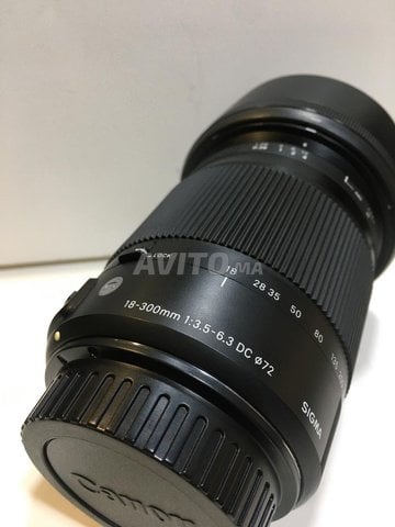 18-300 mm F3.5 Sigma Canon etat Comme Neuf - 1