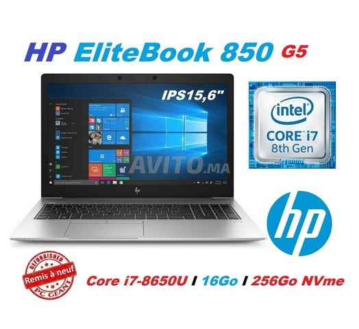 HP EliteBook 850 G5 i7-8650U I 16Go I 256 Go 15 - 1