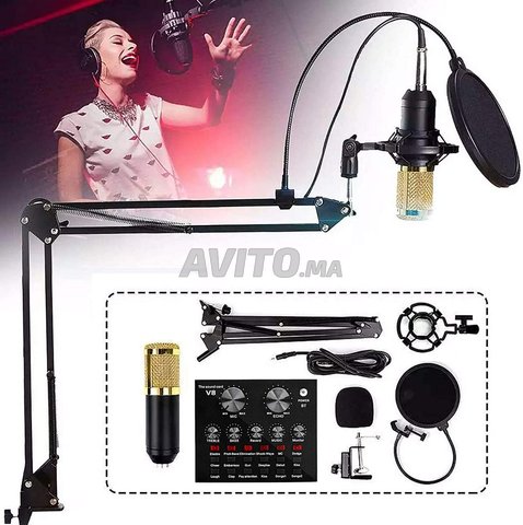 Kit Microphone à Condensateur BM 800 Carte Son V8 - 5